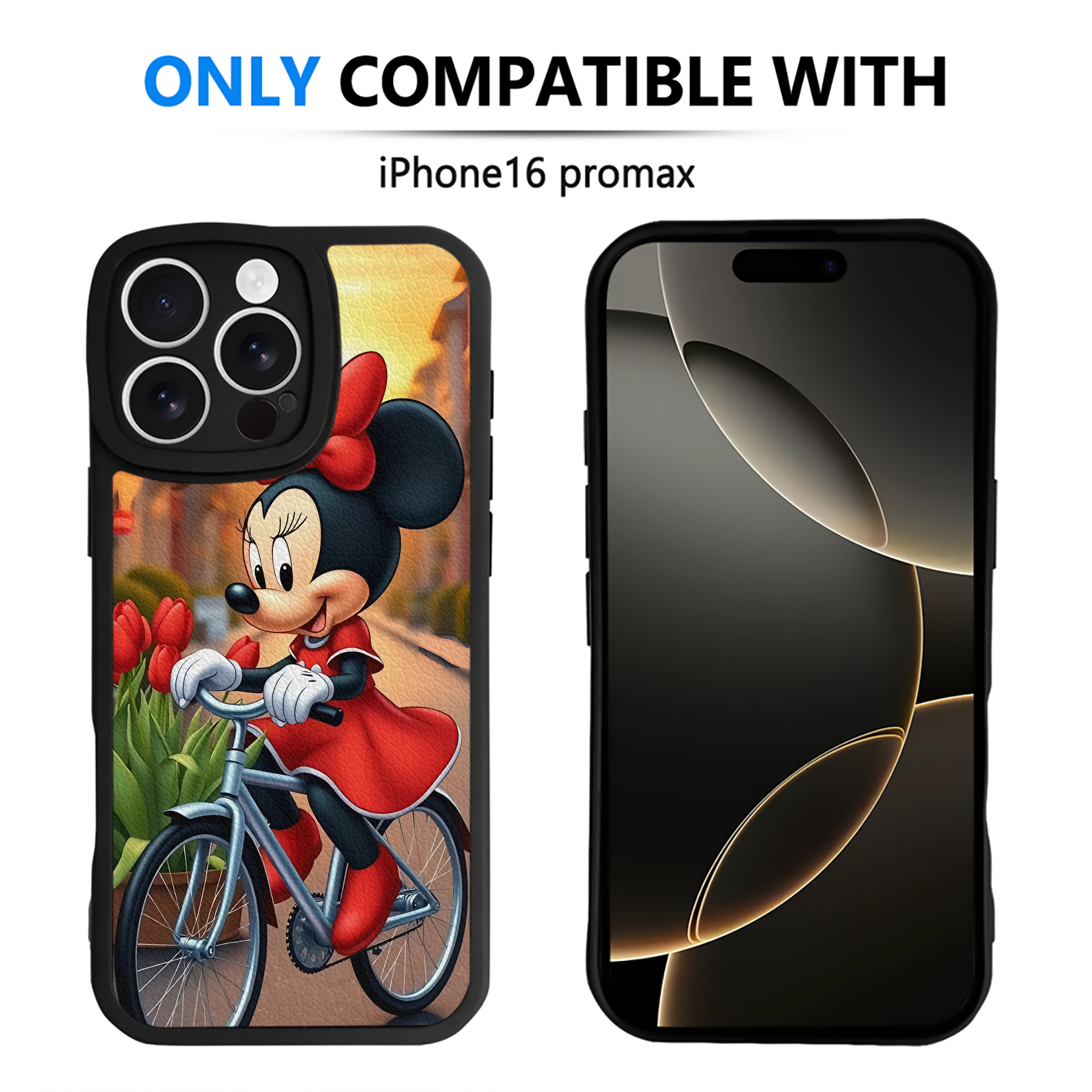 （画像用） ミッキーマウス Mickey Mouse 【iPhone 16シリーズ対応】シリコンスマホケース（レザー調） 材質：シリコン
